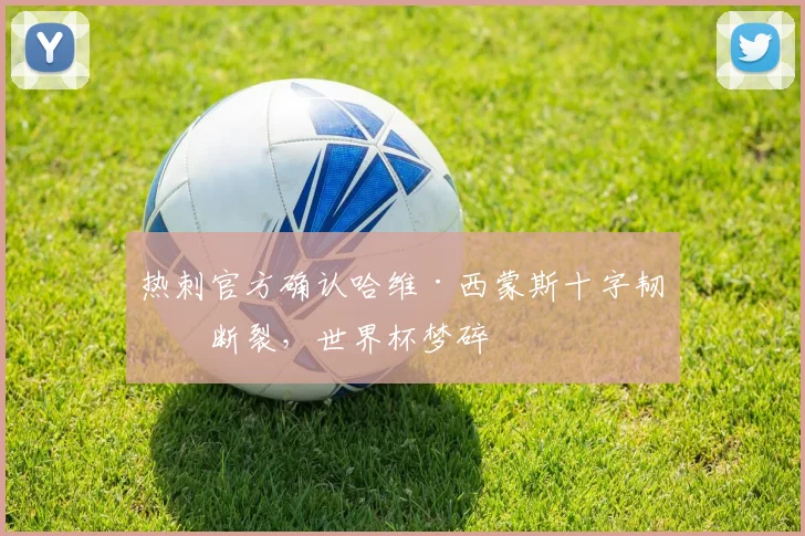 热刺官方确认哈维·西蒙斯十字韧带断裂，世界杯梦碎